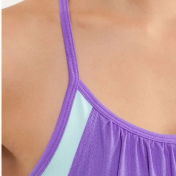 Lululemon No Limits Tank Power Purple / Aquamarine Share Size 4 - Picture 5 of 11
